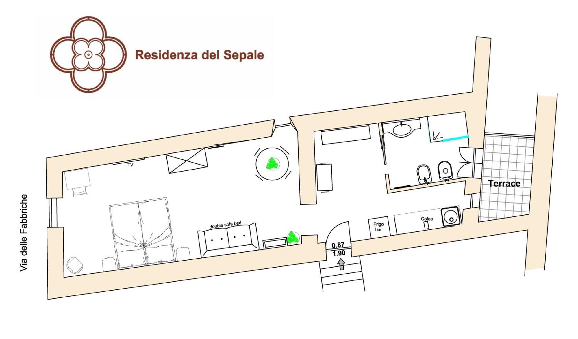 Residenza Del Sepale Daire Viterbo Dış mekan fotoğraf